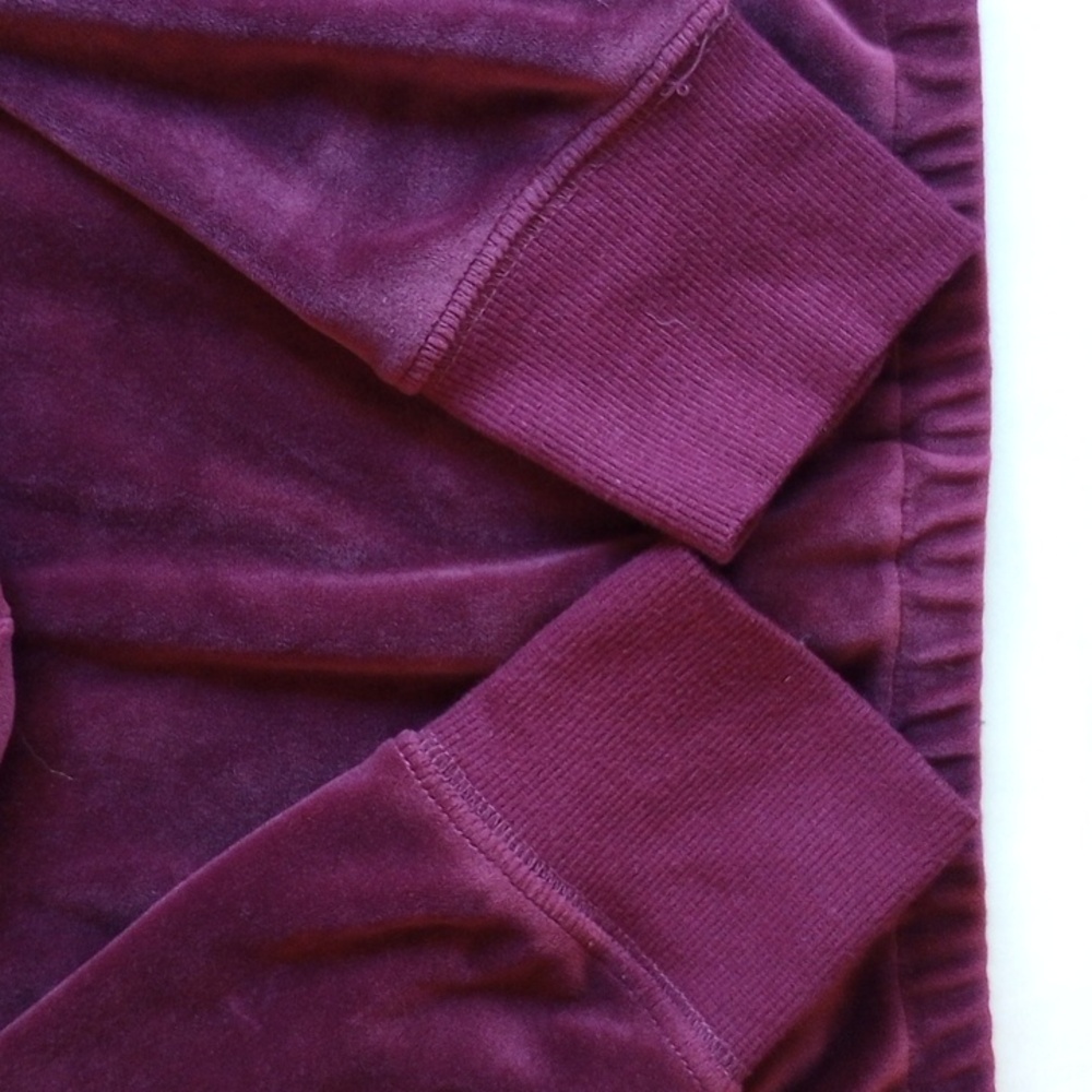 OshKosh Soft Velour Pullover Hoodie Sweatshirt 10 10A Grape Purple - Picture 3 of 5